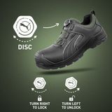 Puma - Cascades Disc Low - Werkschoenen - Zwart/Grijs - S3 CI HI HRO SRC