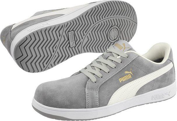 Puma - Iconic Suede - Werkschoenen - Grey - Suède - Veiligheidsschoen