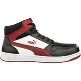 Puma - Frontcourt - Werkschoen - Zwart/Wit/Rood - Ademend - Veiligheidsklasse S3L