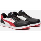 Puma - Frontcourt - Werkschoenen - Zwart/Wit/Rood - Textiel