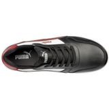 Puma - Frontcourt - Werkschoenen - Zwart/Wit/Rood - Textiel