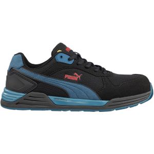 Puma - Frontside - Werkschoenen - Zwart/Blauw - Microfiber - S1P SRC ESD