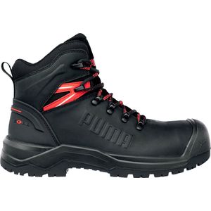 Puma - Iron HD BLK Mid S3S FO LG SR - Werkschoen - Zwart - Leer