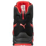 Puma - Madrid Mid S1PL - Werkschoenen - Zwart/Rood - Materiaal: Kevlar