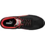 Puma - Madrid Low S1PL FO SR Werkschoen - Zwart - Suède - Ademend