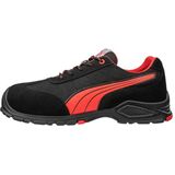 Puma - Madrid Low S1PL FO SR Werkschoen - Zwart - Suède - Ademend