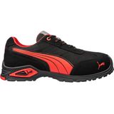 Puma - Madrid Low S1PL FO SR Werkschoen - Zwart - Suède - Ademend