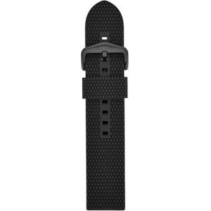 Fossil - S221430 - Horlogeband - Zwart - Siliconen