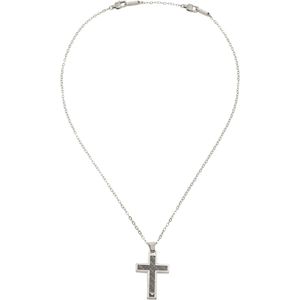 Emporio Armani - EGS1705040 - Herenketting - Zwart - Roestvrij Staal - 55 cm