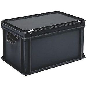 Kunststof ESD-koffer, inhoud 60 l, uitwendige afmeting: l x b x h = 600 x 400 x 340 mm, vanaf 10 st.
