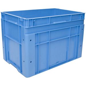 Euronorm-stapelbak, uitwendige afmeting l x b x h = 600 x 400 x 420 mm, blauw