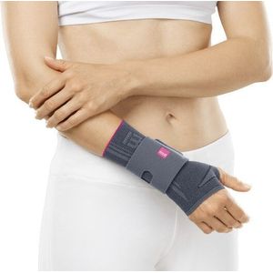 Medi - Manumed Active Polsbrace - Silver - Kant: Links, Maat (polsomtrek): Maat 2: 15 - 17 cm