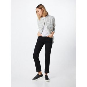 ONLY cropped high waist slim fit broek ONLCARO met linnen beige