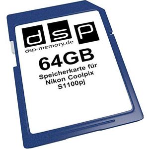 DSP Memory 64GB geheugenkaart voor Nikon Coolpix S1100pj