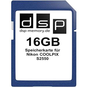 DSP Memory 16 GB geheugenkaart voor Nikon COOLPIX S2550