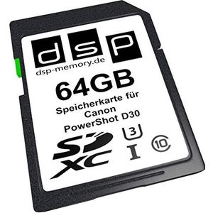 DSP Memory 64 GB Ultra High Speed geheugenkaart voor Canon PowerShot D30 digitale camera