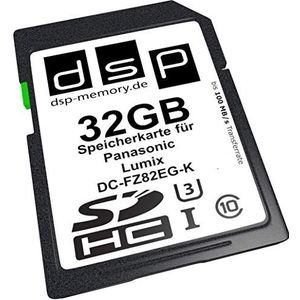 DSP Memory 32 GB Ultra High Speed geheugenkaart voor Panasonic Lumix DC-FZ82EG-K digitale camera