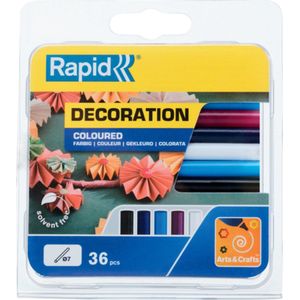 Rapid 5001363 Lijmpatronen - Traditioneel gekleurd - 7x94mm (36st)