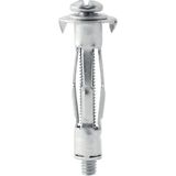 Rapid Hollewandplug voor enkele Gipsplaten (3-13mm), Draaggewicht 25 kg, 50 stuks Metalen Hollewandpluggen met Schroef