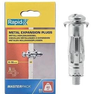 Rapid Hollewandplug voor Plaatdikte 6-16mm – 40 kg (50 st.)