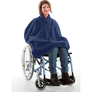 Zomer rolstoelcape | Rolstoelcape Dames | Rolstoel zomer poncho | 4Care | Marine
