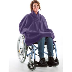 Zomer rolstoelcape | Rolstoelcape Dames | Rolstoel zomer poncho | 4Care | Paars