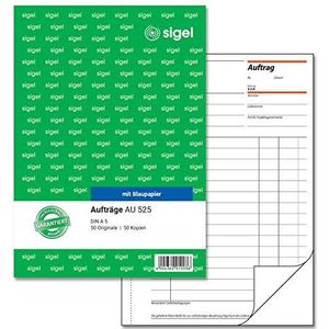 Sigel AU525 Opdrachtboek A5, 2 x 50 vellen 1 Stuk
