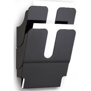 Durable 1709008060 FlexiPlus brochuredispenserset 2 A4, 1 set, zwart