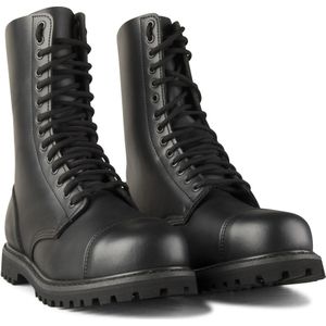Brandit Phantom Ranger leren laarzen/schoenen zwart (stalen neus), 14 gaten, 39 EU