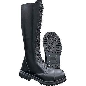 Brandit Phantom 20 Eyelet Boots Tactische militaire laarzen voor heren, zwart, 43 EU