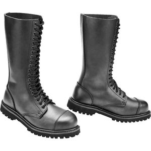 Brandit Phantom 20 Eyelet Boots Tactische militaire laarzen voor heren, zwart, 46 EU