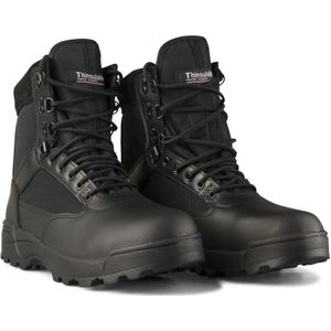 Veterboots - Tactical - Zwart - Imitatieleer, Textiel