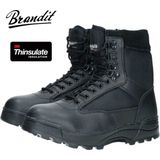 Veterboots - Tactical - Zwart - Imitatieleer, Textiel