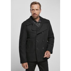 Brandit Pea Coat Uniformjas zwart Wol Basics