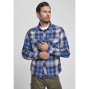 Brandit - Check Shirt - Overhemd - Blauw - Katoen