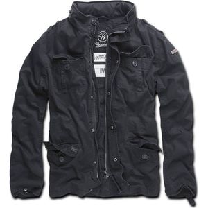 Brandit - Britannia - Tussenjas - Zwart - Katoen Buiten, Katoen/Polyester Binnen