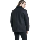 Winterjas - Klassieke Mantel - Effen - Warm Gevoerd - Knoopsluiting