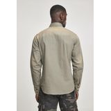 Brandit - Hardee - Denim Shirt - Olijfgroen/Grijs - Heren