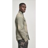 Brandit - Hardee - Denim Shirt - Olijfgroen/Grijs - Heren