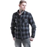 Brandit - Check Shirt - Overhemd - Blauw - Katoen