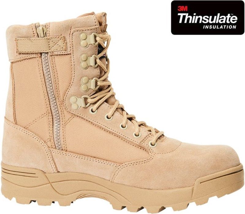 Brandit - Tactical Zipper Boots Veterlaars - Shoes - Creme