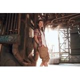 Brandit - Roadstar - Overhemden - Rood/Zwart/Wit