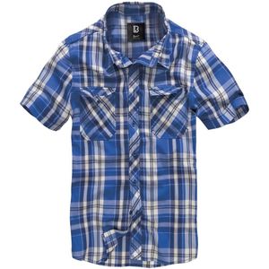 Brandit - Roadstar - Sportshirt - Blauw-Wit - 100% Katoen