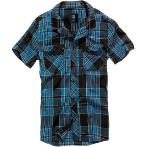 Brandit - Roadstar indigo checked Overhemd - M - Blauw