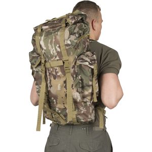 Brandit - Nylon Military Backpack tactical camo one size Rugtas - One size - Bruin/Groen