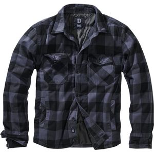 Brandit Lumberjack, jas in houthakkersdesign, maat S tot 7XL, zwart/grijs, 7XL