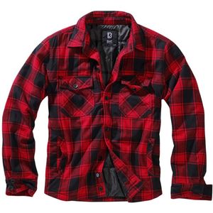 Brandit Lumberjacket Rood Zwart Vest Heren