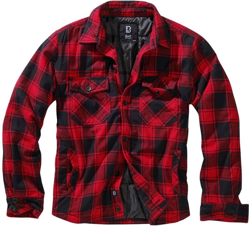 Carhartt - Flannel Fleece Lined Hooded Shirt - Oxblood - Katoen