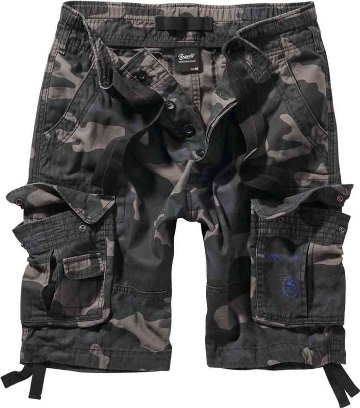 Brandit - Pure Vintage darkcamo Cargo Korte broek - Grijs