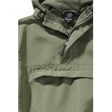 Brandit Summer Windbreaker regenjas anorak maat S tot 5XL, Olijf